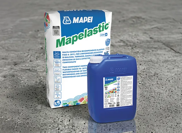 Balení cementové hydroizolační malty MAPELASTIC