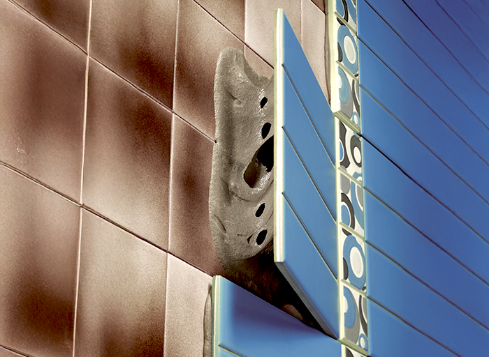 Lepení dlaždice na dlaždice