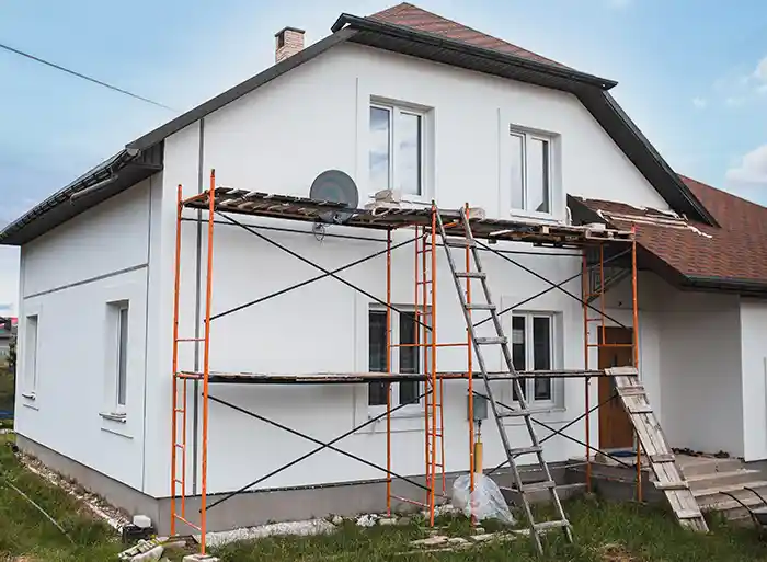 Stavba nové fasády