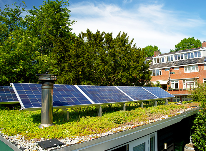 Zelené střechy zvyšují účinnost fotovoltaických panelů