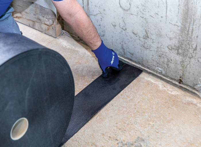 Instalace samolepicího elastického pásu